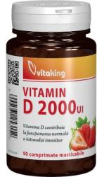 Vitaking Vitamina D 2000UI masticabila, 90 cpr, Vitaking
