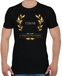 printfashion Tibor - Férfi póló - Fekete (2827969)