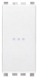 Vimar Pulsant modular axial 16A 1 Modul VIMAR Eikon alb (VIM-20108.B)