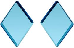 Preciosa albastru oțel cercei Fragment cu cehă cristal Preciosa 7375 67