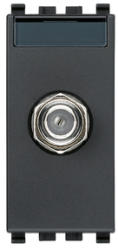 Vimar Priza modulara TV de tip F 1 modul Vimar Eikon antracit (VIM-20318)