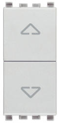 Vimar Intrerupator modular cu 2 butoane 2P 10A 1M VIMAR Eikon gri (VIM-20060.N)
