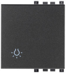 Vimar Tasta intrerupator simbol bec 2 module Vimar Arke gri (VIM-19022.L)