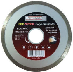 Vásárlás: Flexmann Eco Speed gyémánt vágókorong 110mm csempére ECO-1000 ( FLEX-700803) Vágókorong árak összehasonlítása, Eco Speed gyémánt vágókorong  110 mm csempére ECO 1000 FLEX 700803 boltok