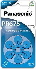 Panasonic Cink-levegő elem, PR44 6 db (PR675/6LB) (PR675-6LB)