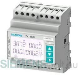 Siemens 7KT1663 SENTRON 7KT PAC1600 fogyasztásmérő, LCD, 230 V, 5 A, 3-fázis, M-bus, kalapsínre