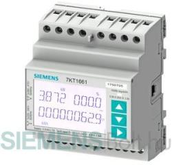Siemens 7KT1662 SENTRON 7KT PAC1600 fogyasztásmérő, LCD, 230 V, Modbus RTU + MID, kalapsínre