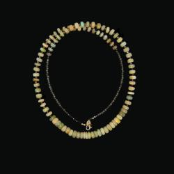  Colier Opal de Foc Natural Disc 6-11 x 5-8 mm - Accesorii Gold Filled