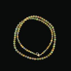  Colier Opal de Foc Natural Oval 5-9 x 4-6 mm - Accesorii Gold Filled - Argint 925
