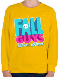 printfashion Fall Guys Logo - Gyerek pulóver - Sárga (2837770)