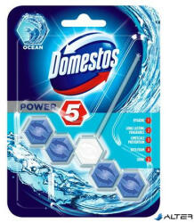 Domestos WC frissítő blokk, 1 db-os, DOMESTOS "Power 5", óceán (64389552/68604699) - alter