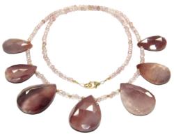  Colier Jasp Mokait - Cuart Capsuni Disc- Picatura Fatetate - Accesorii Gold Filled - concepttropic - 242,00 RON