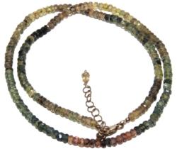  Colier Safir Albastru Natural Rotund Fatetat - 3x3 mm - Cristalul Straucirii si Intelepciunii Divine - Accesorii Argint 925