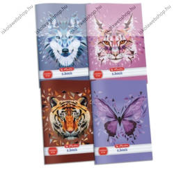 Herlitz Állatos leckefüzet, Wild Animals - Tigris, A5, 44 lapos - Herlitz (H_2020_09546052)
