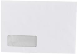 Bluering Boríték LC/5 öntapadó bélésnyomott bal ablakos 35x90mm 162x229mm B20A20 Bluering® fehér (BORLC5ONTAP359B) - tonerpiac