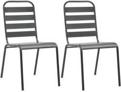 vidaXL Rakásolható acél kültéri szék (44257)