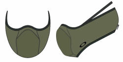 Oakley Mask Fitted - New Dark Brush S/M Arcmaszk (AOO9716ACS/M-86L)