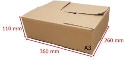 Fiorex Kartondoboz, A3, 360x260x110 mm TF doboz