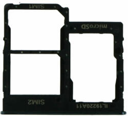 Samsung A415 Galaxy A41 Dual, SIM tartó, (memóriakártya tartó), fekete