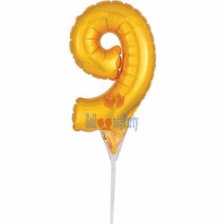 Balloons4party Balon folie tort cifra 9 15 cm