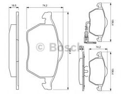 Bosch Set placute frana, frana disc SEAT TOLEDO II (1M2) (1998 - 2006) BOSCH 0 986 494 018