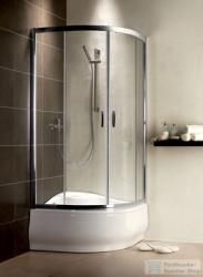 Radaway Premium Plus A 1700 90x90 íves tolóajtós zuhanykabin króm/átlátszó 30401-01-01N (30401-01-01N)