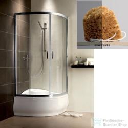 Radaway Premium Plus A 1700 90x90 íves tolóajtós zuhanykabin króm/grafit 30401-01-05N (30401-01-05N)