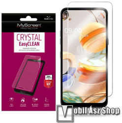 MyScreen Képernyővédő fólia - CRYSTAL - 1db, törlőkendővel, A képernyő sík részét védi! - LG K61 / LG K51S / LG Q61