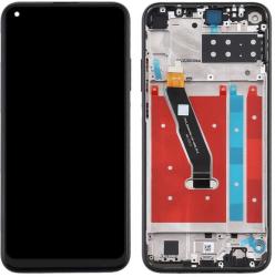 NBA001LCD009846 Huawei Enjoy 10 fekete LCD kijelző érintővel kerettel előlap (NBA001LCD009846)