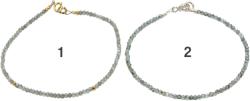  Bratara Apatit verde Rotund Fatetat - 2x2 mm - Accesorii AG 925 - GF