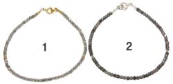  Bratara Cuart Fumuriu Rotund Fatetat - 2x2 mm - Accesorii AG 925 - GF