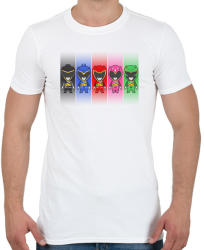 printfashion Power Rangers - Férfi póló - Fehér (2864350)
