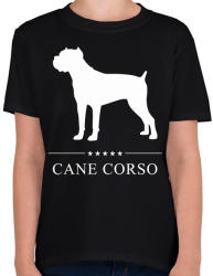 printfashion Cane Corso - Gyerek póló - Fekete (2858831)