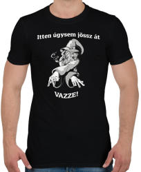 printfashion Itt úgysem jössz át - Gandalf - Gyűrűk ura - Férfi póló - Fekete (2846910)