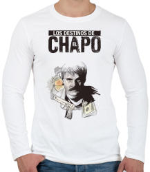 printfashion El Chapo - Férfi hosszú ujjú póló - Fehér (2861282)