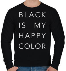 printfashion Black is my happy color - Férfi pulóver - Fekete (2854888)