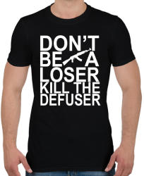 printfashion Kill The Defuser! - Férfi póló - Fekete (2858356)