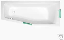 Laguna Aneta Plus 160x70 cm akril asszimetrikus kád, jobbos 140 l