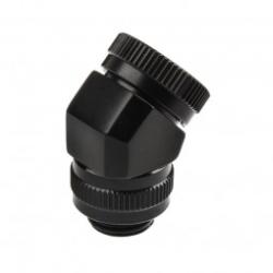 PHANTEKS Rotary merev cső adapter 12mm G1/4 45 fokos - fekete /PH-RA45_BK12/