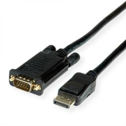 Roline Cablu Displayport la VGA T-T 2m Negru, Roline 11.04. 5972 (11.04.5972-10)