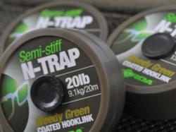 Korda N-Trap Semi Stiff Hooklink előkezsinór 20m 20lb - Weedy Green (KNT05)