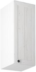 TEMPO KONDELA Felsőszekrény G30, jobbos, fehér/sosna andersen, PROVANCE