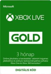 Microsoft Xbox LIVE Gold előfizetés 3 hónap (digitális kód)