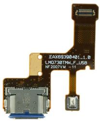  tel-szalk-154697 LG Stylo 6 töltőcsatlakozó port, flexibilis kábel / töltő csatlakozó flex (tel-szalk-154697)