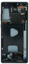 Samsung GH82-23495A Gyári Samsung Galaxy Note20 / Note20 5G szürke LCD kijelző érintővel kerettel előlap (GH82-23495A)