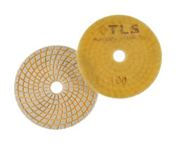  TLS SPIDER10-P100-d125 mm-gyémánt csiszolókorong-polírozó korong-vizes