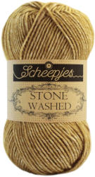Scheepjes Stone Washed 832 Enstatite - sárgásbarna pamut keverék fonal