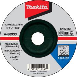 Makita B-56378 Csiszolótárcsa INOX 115x7, 2mm AZ24N LONG LIFE (B-56378)