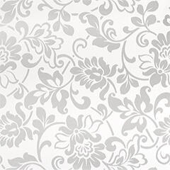 Gekkofix Öntapadós Fantasy mintás fólia - tapéta - Klasszikus ezüst virág (45 cm szélesség) (55766)