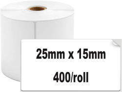 AIMO Etichete termice 25 x 15 mm plastic alb pentru imprimanta AIMO Phomemo M110 M200 M220 400 etichete (AIWP2515-400)